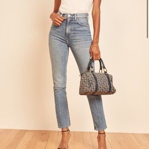 Reformation Blue Straight Leg Jeans